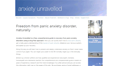 Desktop Screenshot of anxietyunravelled.com