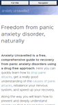 Mobile Screenshot of anxietyunravelled.com