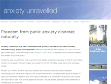 Tablet Screenshot of anxietyunravelled.com